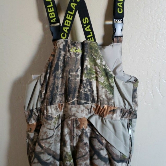 Cabelas Zonz Woodlands Camo Bibs - Picture 2 of 7